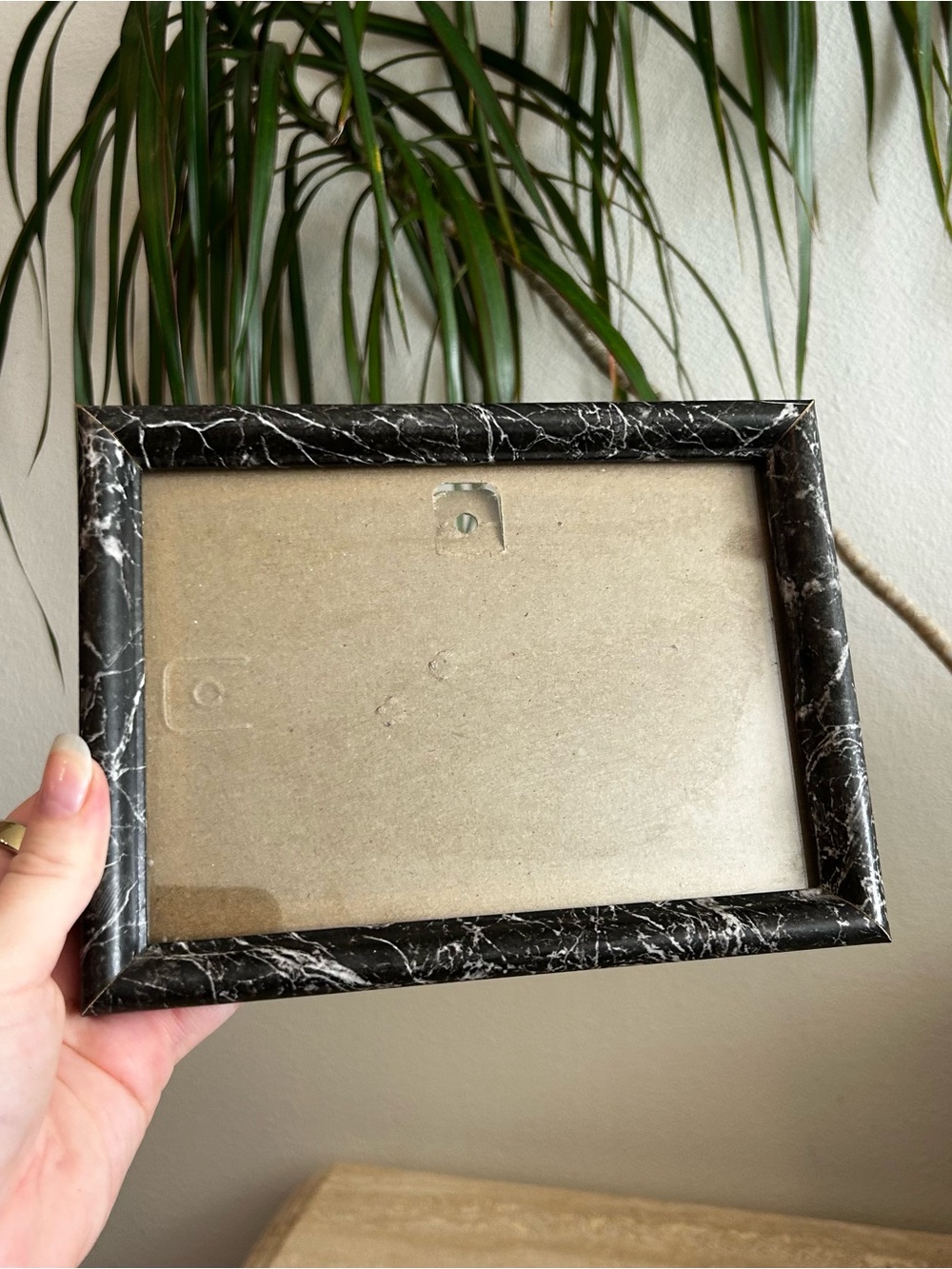 Black Faux Marble Photo Frame - Home Accents